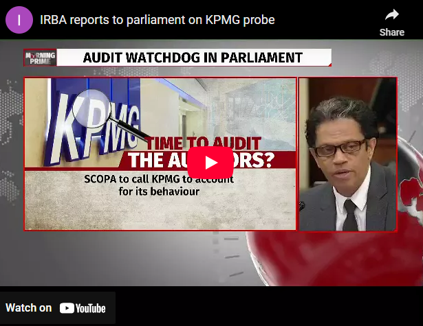 IRBA reports to parliament on KPMG probe