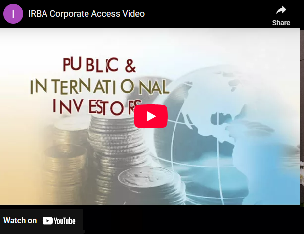 IRBA Corporate Access Video